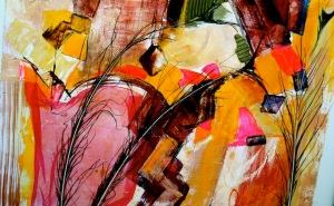 Joy Severin, Untitled #1, collage, abstract, non-representative
